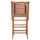 Karrige ngrënie palosëse CRANDER HM6377, dru teak, 53x63x90 cm, ngjyrë natyrale