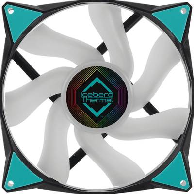 Ftohës Iceberg IceGALE ARGB, 140 mm, i zi