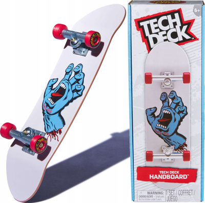 Lodër handboard Tech Deck Santa Cruz, mini skateboard, për fëmijë 6+, e bardhë
