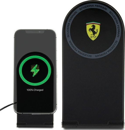 Karikues me valë Ferrari MagSafe 2n1, 15W, paloset, i zi