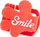 Клипс за капаче на објектив Giveme5 Smile, компактен, црвен