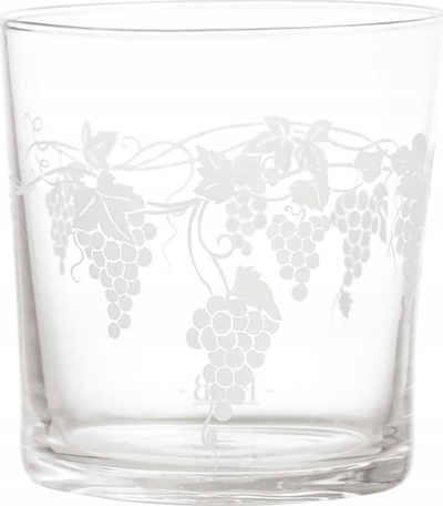 Set gotash La Porcellana Bianca Babila Grapes, 6 copë, 350ml, transparent