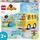 Lodër ndërtime LEGO Duplo The Bus Ride 10988, set autobusi, 2+ vjeç, i verdhë