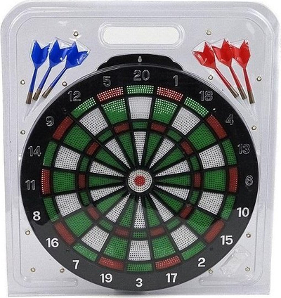 Set shigjetash plastike Adar, tabelë 35cm, shumëngjyrëshe