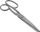 Gërshërë universale Orion, çelik inox, 17 cm, argjend