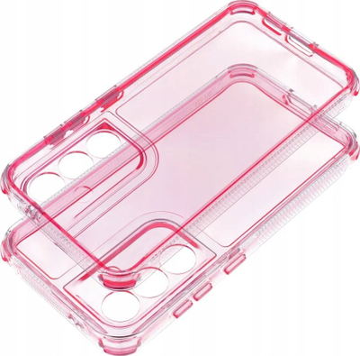 Futrollë Matrix Clear për Xiaomi Redmi 13C POCO C65, TPU transparente, kundër goditjeve, rozë