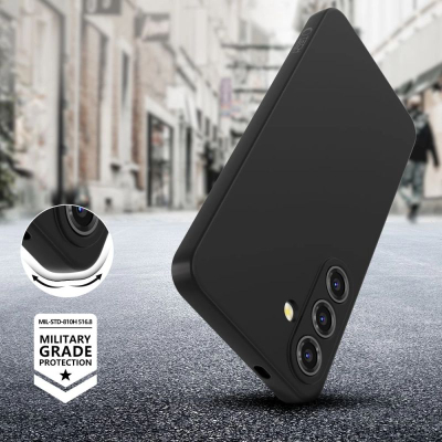 Силиконска навлака Tech-Protect Icon за Samsung Galaxy A36 5G, мат, црна
