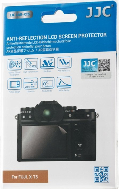 Qelq mbrojtës ekrani JJC LAR XT5, për kamera, transparent