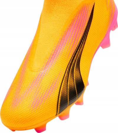 Këpucë futbolli Puma Ultra Match+ LL FG AG 107759-03, për fushë natyrale edhe sintetike, të verdha