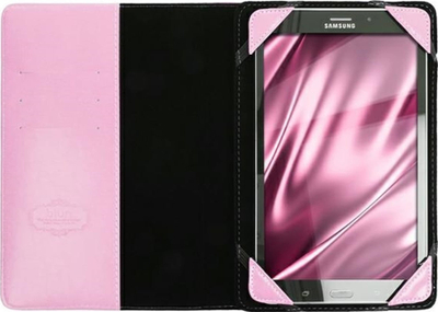 Футрола за таблет Blun Universal Closing Case, 12.4", со држач, розова