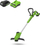 Trimer bari Greenworks G24LT28, 28cm, 24V me bateri 2Ah, jeshil