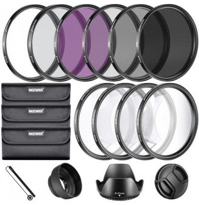 Set aksesorësh filtrash Neewer 10087417, 58mm, për kamera, i zi