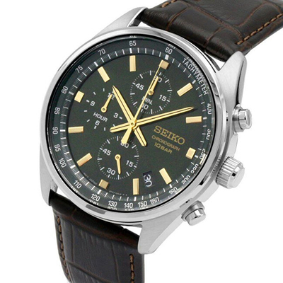 Orë për meshkuj Seiko Chronograph Quartz SSB385P1, e kaftë