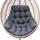 Перница за лулашки Hobbygarden Pillow George, 100x120 cm, Ekolen, графит сива