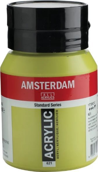 Ngjyrë akrilike Amsterdam Standard Series 621, 500 ml, Olive Green Light
