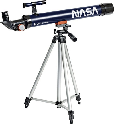 Teleskop Clementoni Science and Play NASA, zmadhim deri 100x, me trekëmbësh, blu