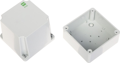Kuti hermetike sipërfaqësore ELEKTRO-PLAST 2702-00, IP65, 105x105x140 mm, gri e hapur