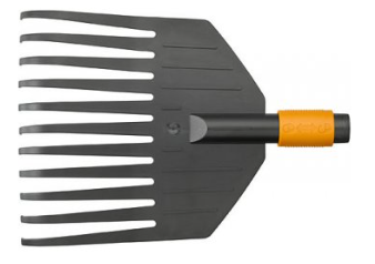 Grabujë Fiskars, për mbledhjen e gjetheve, S, zezë/ portokalli