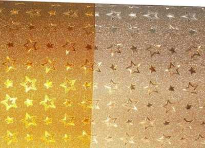 Karton dekorativ Cardstock Stars, A2, 220g, me shkëlqim