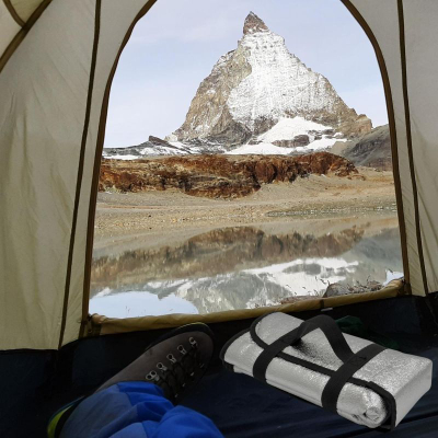 Dyshek kampingu Redcliffs Camping Mat, 60x190cm, izolues, ngjyrë argjendi