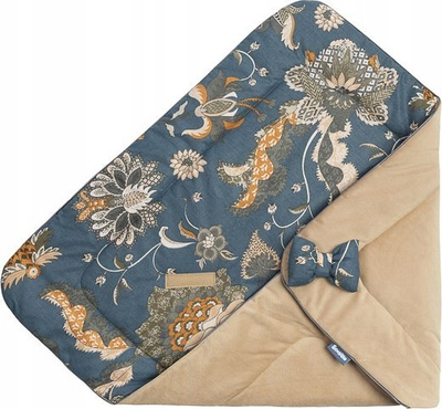 Mbështjellëse bebe Velvet Morocco, 75x75 cm, e kthyeshme, bezhë