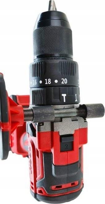 Stërvitëse me goditje me bateri Rooks AQ-ONE 20V, 75 Nm, brushless, e kuqe me të zezë