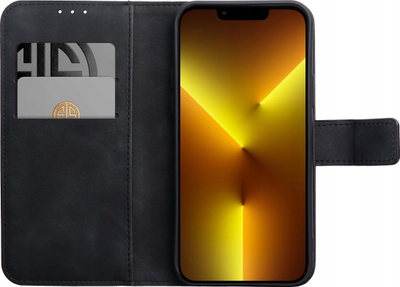 Mbulesë libri Forcell Tender për Xiaomi Redmi 10C, lëkurë eco, me magnet, e zezë