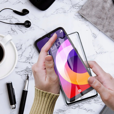Mbrojtës ekrani OEM për Samsung Galaxy S25 Ultra, xham keramik 5D Full Glue, set 2 copë, i zi