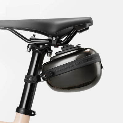 Çantë biçiklete Rockbros Saddle Bag, guaskë e fortë, 0.4L, vjollcë