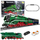 Blloqe ndërtimi LEAN Toys Lokomotivë me avull RC, 2348 pjesë, e gjelbër