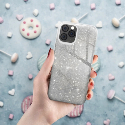 Këllëf Forcell Shining për Xiaomi Redmi Note 13 5G, TPU PC, me shkëlqim, transparent