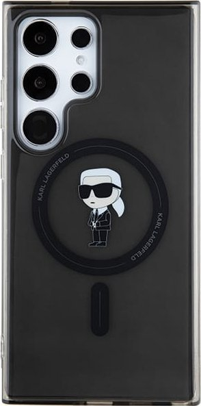Këllëf telefoni Karl Lagerfeld KLHMS24LHFCKNOK, Samsung Galaxy S24 Ultra, MagSafe, i zi