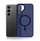 Kuti telefoni 3MK Smoke MagCase për Samsung Galaxy S24, MagSafe, polikarbonat, blu gjysmë transparente