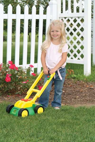 Lodër kositëse bari TOMY John Deere, me zëra, jeshile e verdhë