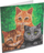 Kartolinë dekorative Craft Buddy Cats Crystal Art, 18x18cm