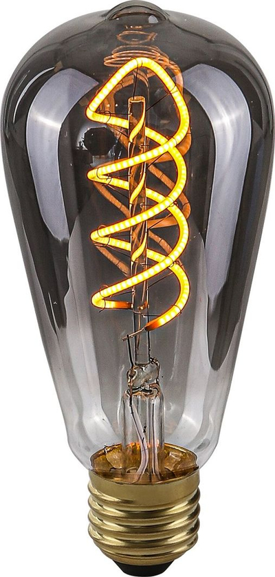 Llambë LED Italux ST64, 4W, E27 2200K, xham i tymosur