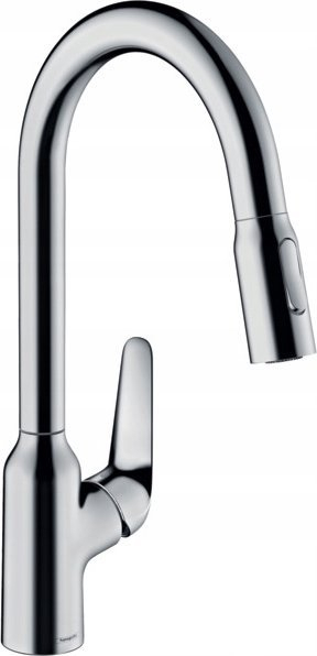 Rubinet kuzhine Hansgrohe M4216 H220 me tërheqje SBox, krom