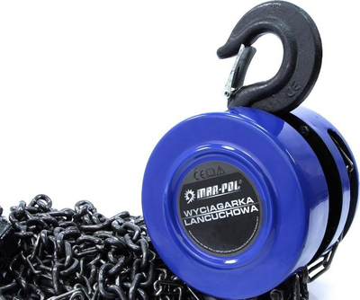 Vinç me zinxhir Hand Chain Hoist Winch, 1T, 2.5m, portokalli