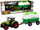 Traktor lodër LEAN Toys Farm, me rimorkio cisternë, jeshil