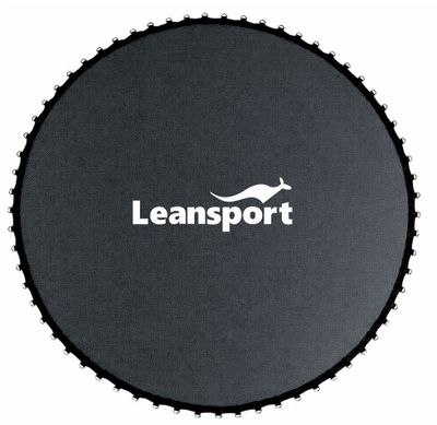 Tapet trampoline Leansport 10FT, diametër 305–312cm, 60 mbajtëse sustash, i zi