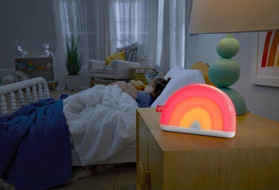 Pajisje qetësuese për foshnje Mattel Fisher Price Glowing Rainbow HGB91, dritë nate me melodi, shumëngjyrëshe