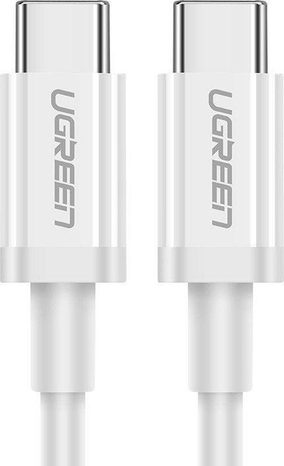 Ugreen USB-C до USB-C кабел, 1 m, бел