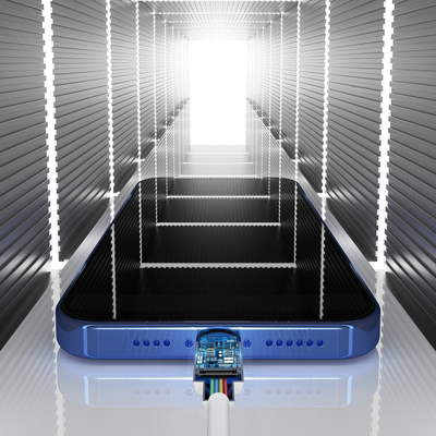 Kabllo USB Baseus Lightning, 2x USB A, 1.5 m, e bardhë