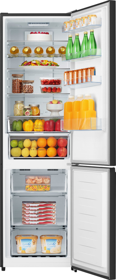 Frigorifer me ngrirës Hisense RB435N4BFE, 60/40, Black Stainless Steel