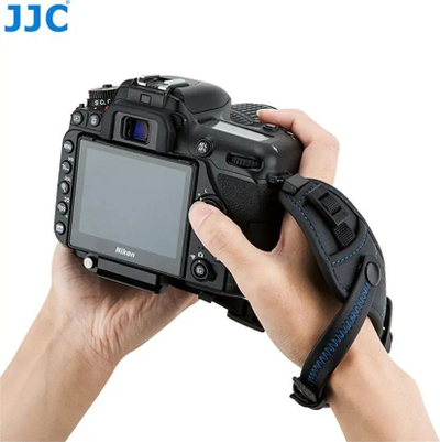 Rrip dore për kamerë JJC HS-PRO1M, pllakë Arca Swiss, i zi me detaje blu