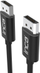 Kabllo video Inca IDPD-20, DisplayPort në DisplayPort, 2 metra, 4K 60Hz, ngjyrë e zezë