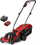 Kositëse bari Einhell GE-CM 18/30-1 Li BL, pa kabllo, 30 cm, me bateri 3.0Ah, e kuqe e zezë