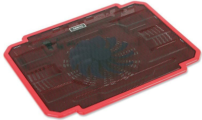 Mbajtëse laptopi Platinet Omncpir, 10"-17", me ventilator, e kuqe