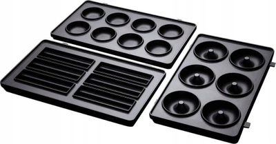 Set pjata për ëmbëlsira Russell Hobbs Fiesta 25490-56, 3 pjesë, jo ngjitëse, i zi
