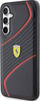 Mbrojtëse telefoni Ferrari Samsung Galaxy S23 FE Carbon Twist, PU leather, e zezë
